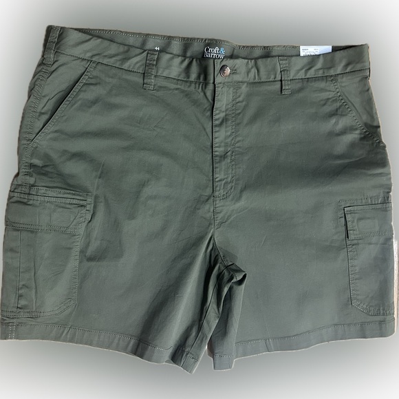 croft & barrow Other - NWT Men’s Croft & Barrow SZ 44 olive green cargo shorts/waist 44”-46”